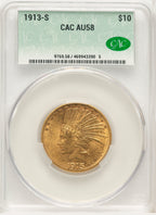 1913-S $10 Indian Eagle CACG AU58