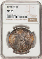 1890-CC Morgan Dollar NGC MS65