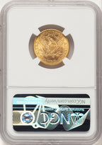 1882 $5 Liberty Half Eagle NGC MS65+ (778971045)