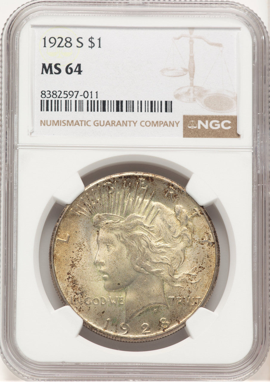 1928-S Peace Dollar NGC MS64 (778971048)