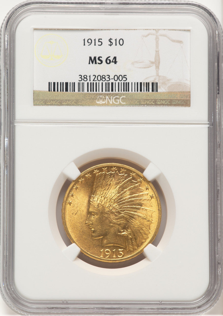 1915 $10 Indian Eagle NGC MS64 (778990002)