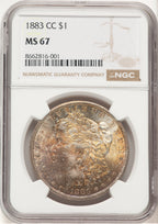 1883-CC Morgan Dollar NGC MS67 (778990005)