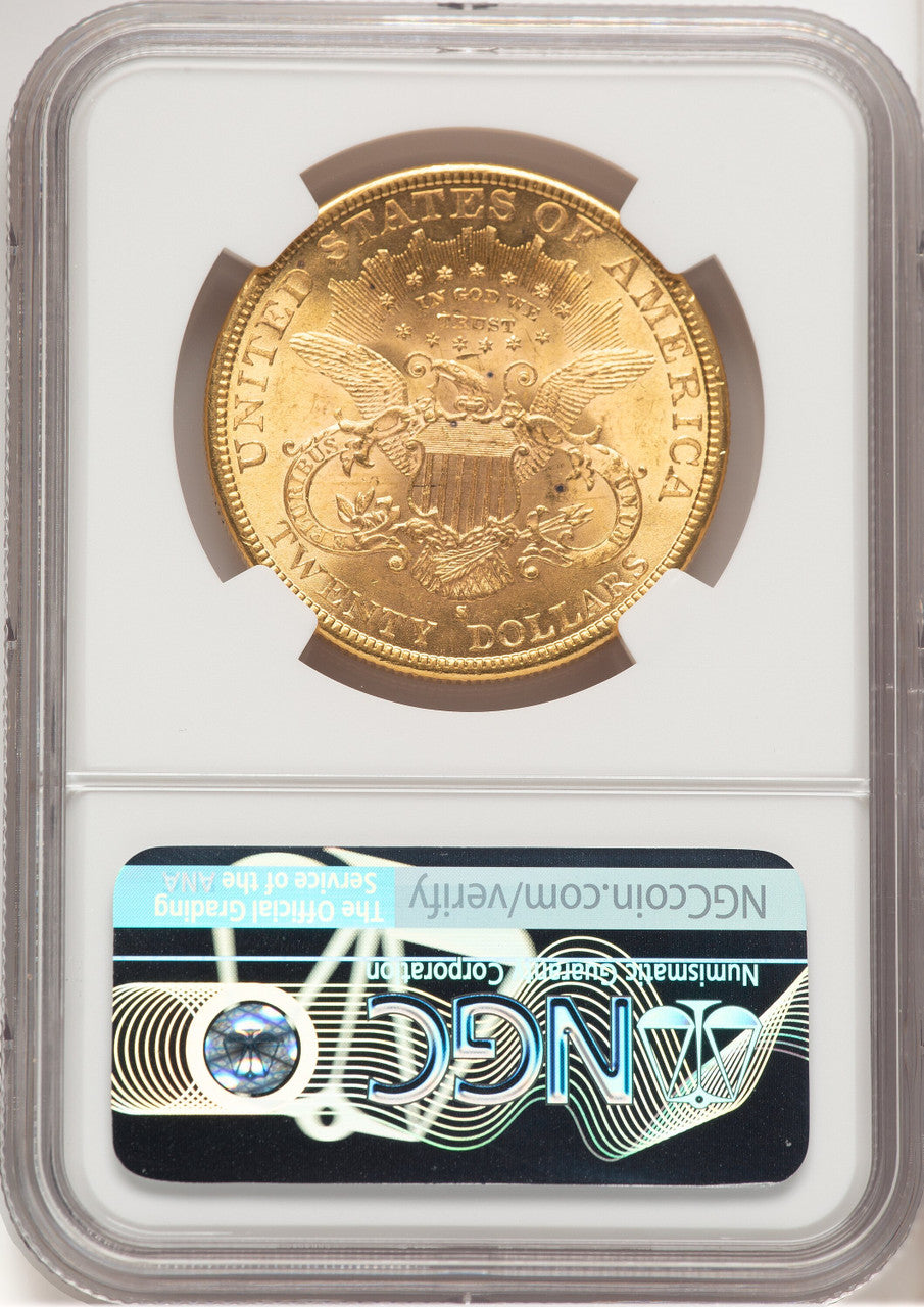1892-S $20 Liberty Double Eagle NGC MS64+