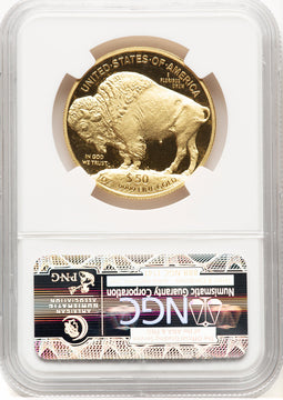 2012-W Proof Gold Buffalo 1 oz ER Blue NGC PF70