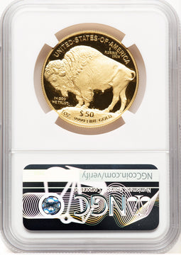 2019-W Proof Gold Buffalo 1 oz ER Blue NGC PF70