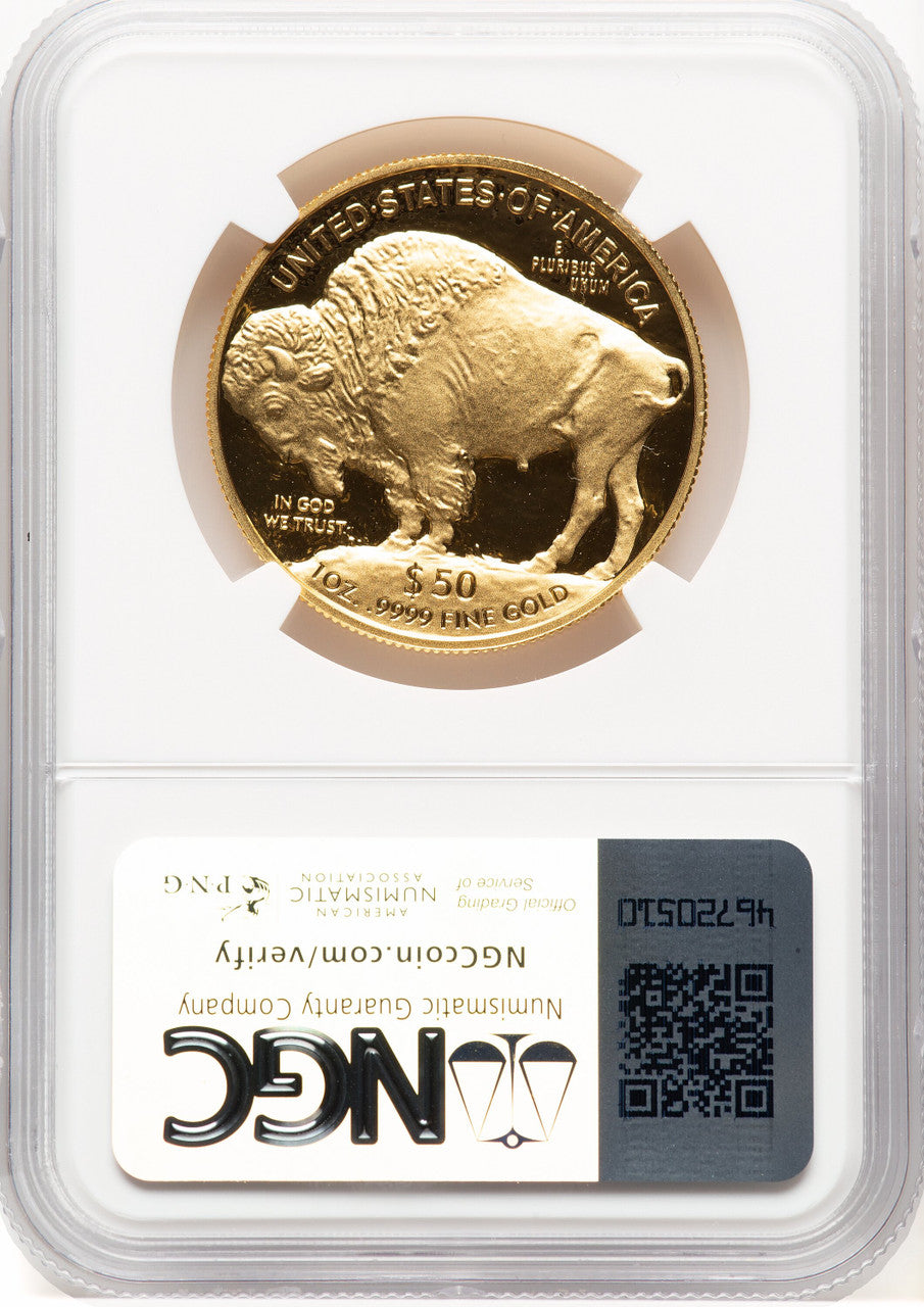 2024-W Proof Gold Buffalo 1 oz ER Blue NGC PF70