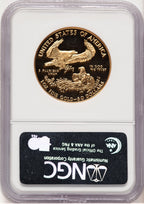 1991-W Proof Gold Eagle 1 oz Brown Label NGC MS70