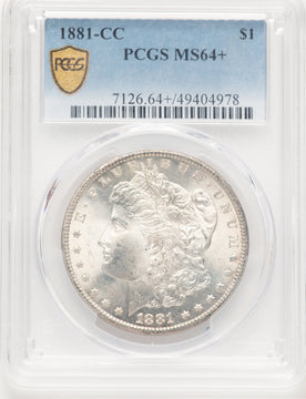 1881-CC Morgan Dollar PCGS MS64+