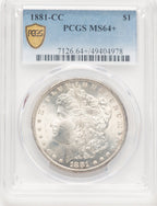 1881-CC Morgan Dollar PCGS MS64+
