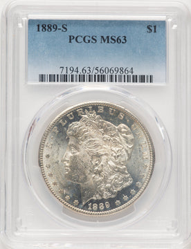 1889-S Morgan Dollar PCGS MS63 (779070019)