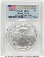 2024-(W) Silver Eagle FS Flag PCGS MS70