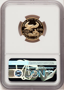 1990-P Proof Gold Eagle 1/4 oz Don Everhart NGC MS70