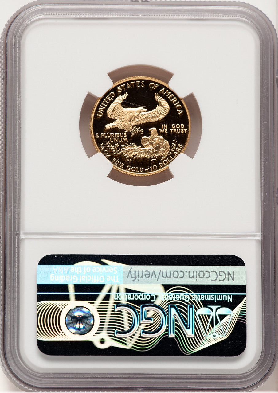 1990-P Proof Gold Eagle 1/4 oz Don Everhart NGC MS70