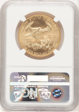 2015-W Burnished Gold Eagle 1 oz ER Statue of Liberty Label NGC MS70