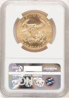 2015-W Burnished Gold Eagle 1 oz ER Statue of Liberty Label NGC MS70