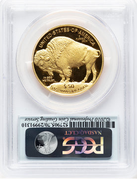 2014-W Proof Gold Buffalo 1 oz FS Black Diamond Bison Label PCGS PR70