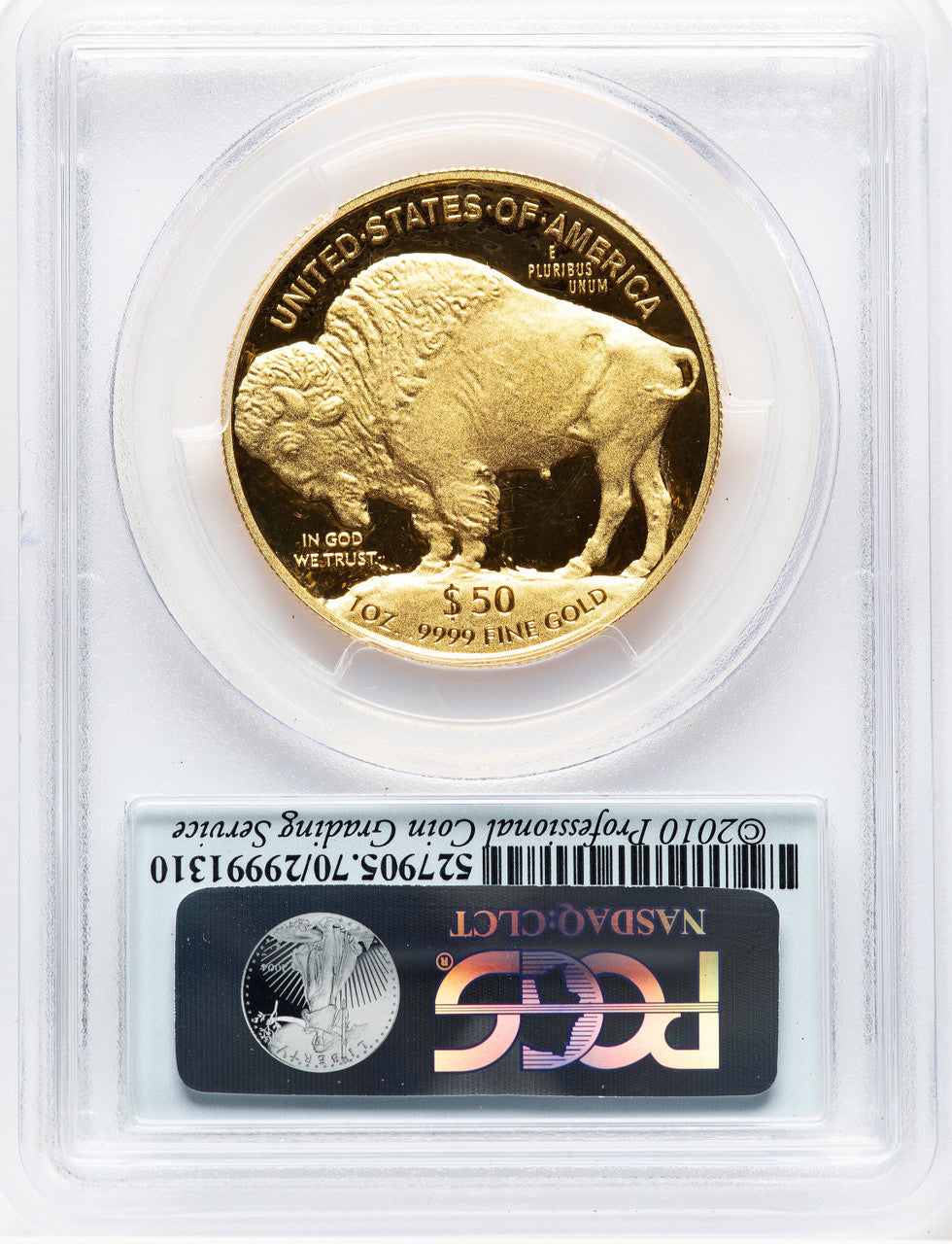 2014-W Proof Gold Buffalo 1 oz FS Black Diamond Bison Label PCGS PR70