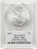 2023 Silver Eagle FDI Stephanie Sabin PCGS MS70