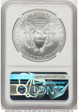 2021 Silver Eagle Type 1 FDI Eagle Ribbon Label NGC MS70