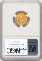 1911 $2.50 Brown Label Indian Quarter Eagle NGC MS64