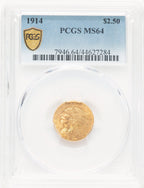 1914 $2.50 Blue Gradient Indian Quarter Eagle PCGS MS64
