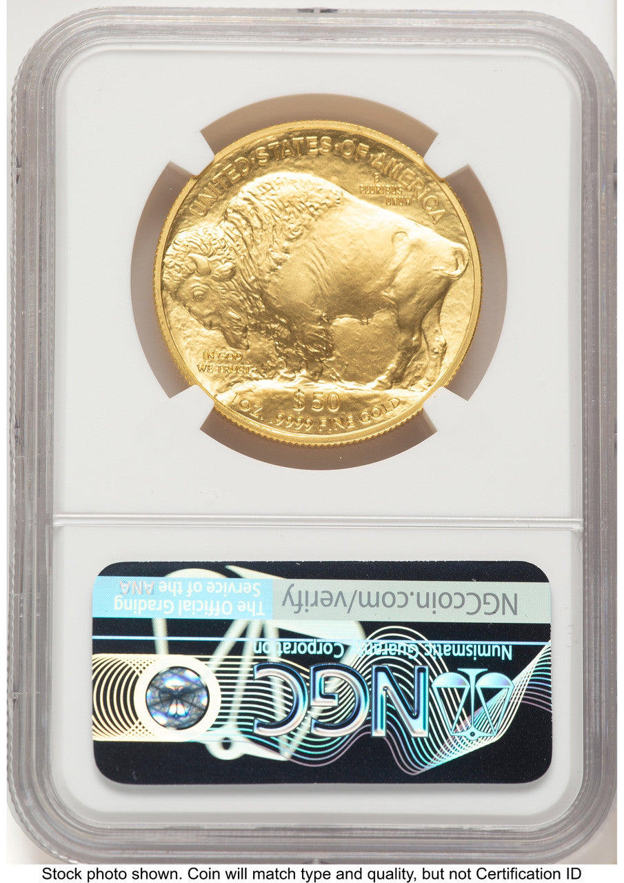 2008-W Burnished Gold Buffalo 1 oz Mike Castle NGC MS70