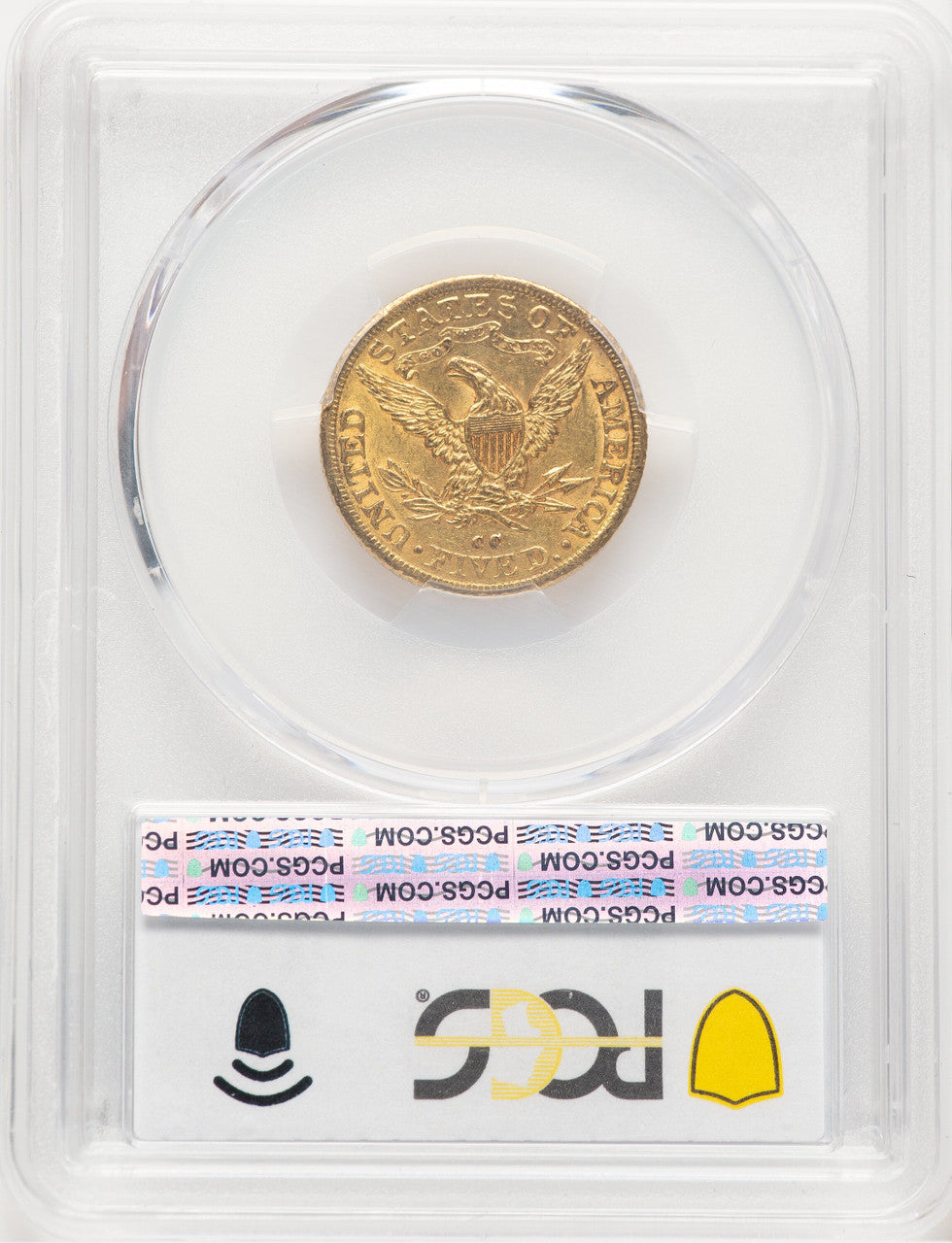 1892-CC $5 Liberty Half Eagle PCGS MS62 (779159001)