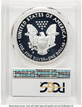 2017-S Proof Silver Eagle Congratulations Set 1 oz FDI Congratulations Set Label PCGS PR70
