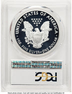 2017-S Proof Silver Eagle Congratulations Set 1 oz FDI Congratulations Set Label PCGS PR70