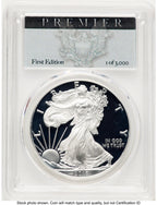 2018-W Proof Silver Eagle 1 oz Premier Label PCGS PR70