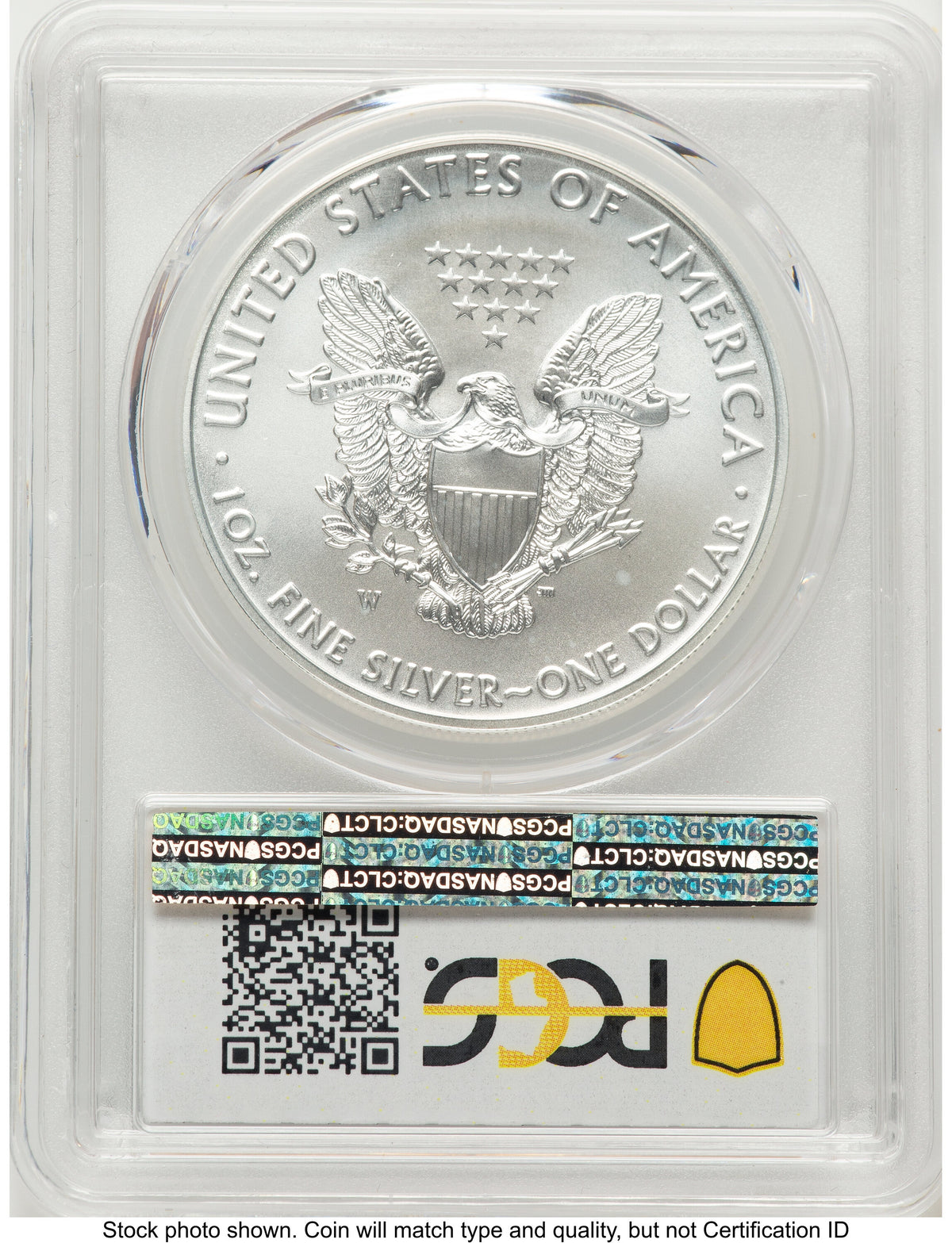 2019-W Burnished Silver Eagle 1 oz Premier Label PCGS MS70