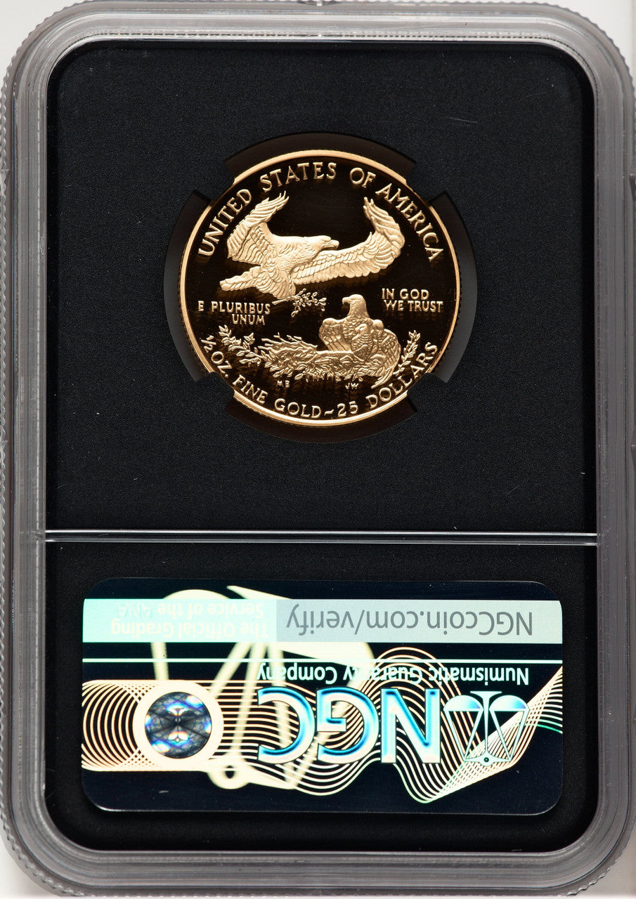 1995-W Proof Gold Eagle 1/2 oz Anna Cabral Prestige Treasurer Series NGC PF70