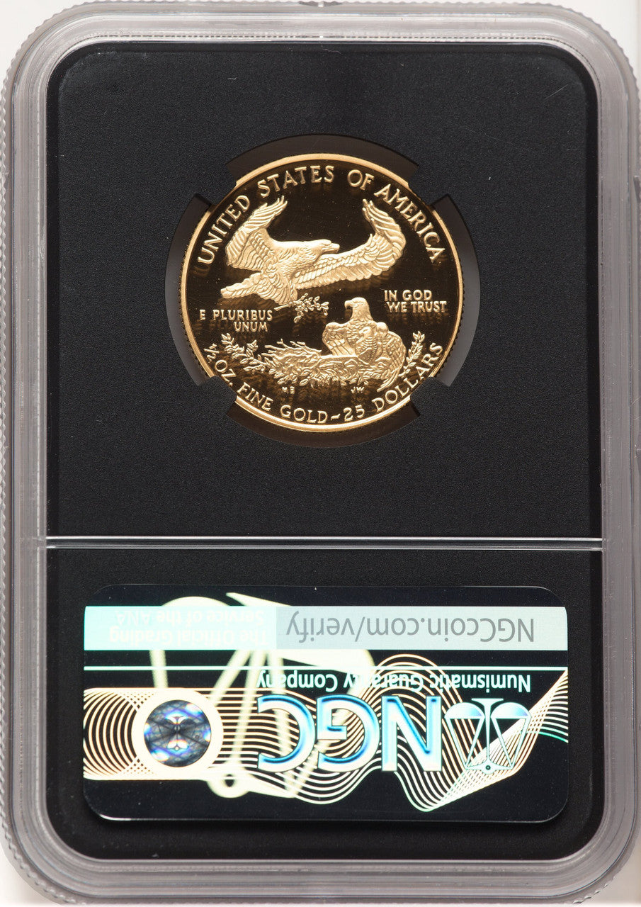 1997-W Proof Gold Eagle 1/2 oz Anna Cabral Prestige Treasurer Series NGC PF70