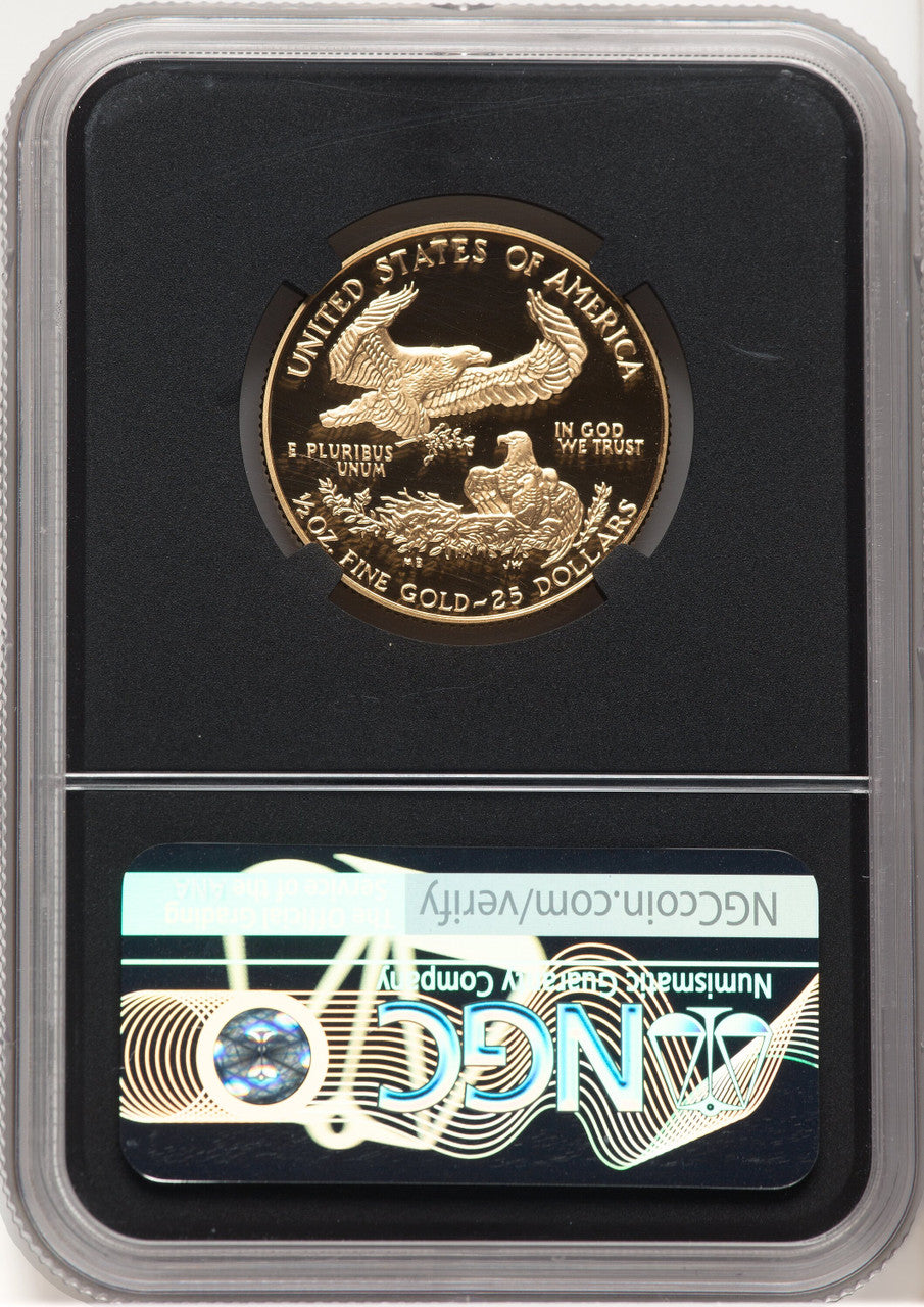 1998-W Proof Gold Eagle 1/2 oz Anna Cabral Prestige Treasurer Series NGC PF70