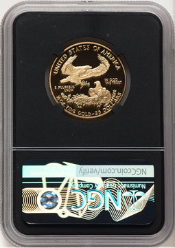 1999-W Proof Gold Eagle 1/2 oz Anna Cabral Prestige Treasurer Series NGC PF70