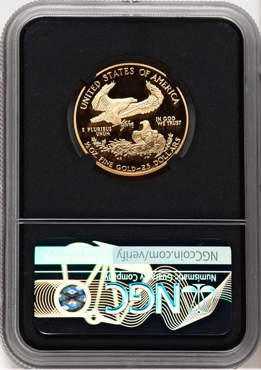 2005-W Proof Gold Eagle 1/2 oz Anna Cabral Prestige Treasurer Series NGC PF70