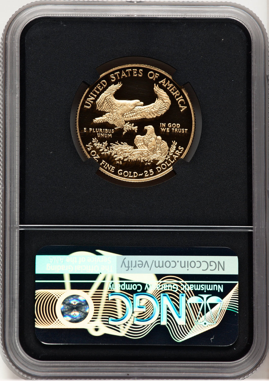 2011-W Proof Gold Eagle 1/2 oz Anna Cabral Prestige Treasurer Series NGC PF70