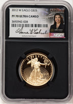 2012-W Proof Gold Eagle 1/2 oz Anna Cabral Prestige Treasurer Series NGC PF70