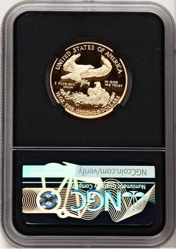2012-W Proof Gold Eagle 1/2 oz Anna Cabral Prestige Treasurer Series NGC PF70