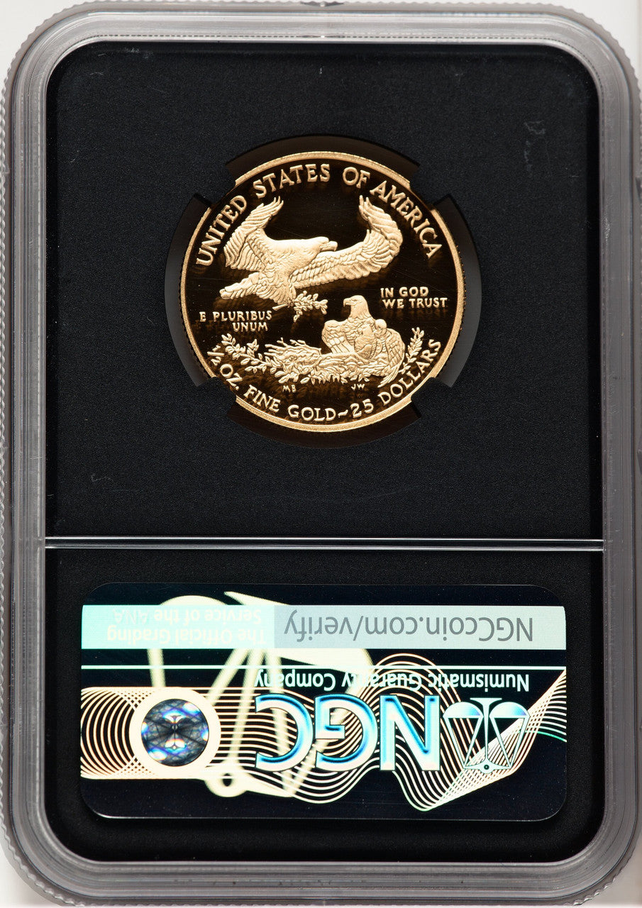 2013-W Proof Gold Eagle 1/2 oz Anna Cabral Prestige Treasurer Series NGC PF70