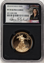 2016-W Proof Gold Eagle 1/2 oz Anna Cabral Prestige Treasurer Series NGC PF70