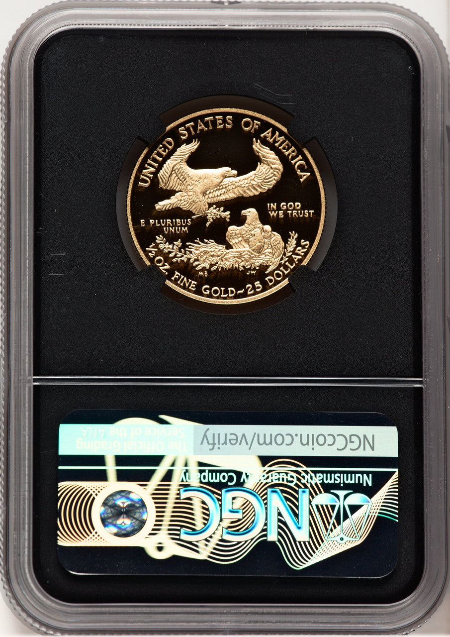 2016-W Proof Gold Eagle 1/2 oz Anna Cabral Prestige Treasurer Series NGC PF70