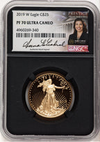2019-W Proof Gold Eagle 1/2 oz Anna Cabral Prestige Treasurer Series NGC PF70
