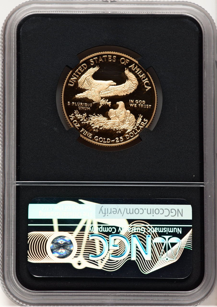 2019-W Proof Gold Eagle 1/2 oz Anna Cabral Prestige Treasurer Series NGC PF70