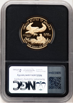 2020-W Proof Gold Eagle 1/2 oz ER Anna Cabral Prestige Treasurer Series NGC PF70