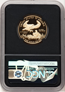 2021-W Type 1 Proof Gold Eagle 1/2 oz Anna Cabral Prestige Treasurer Series NGC PF70