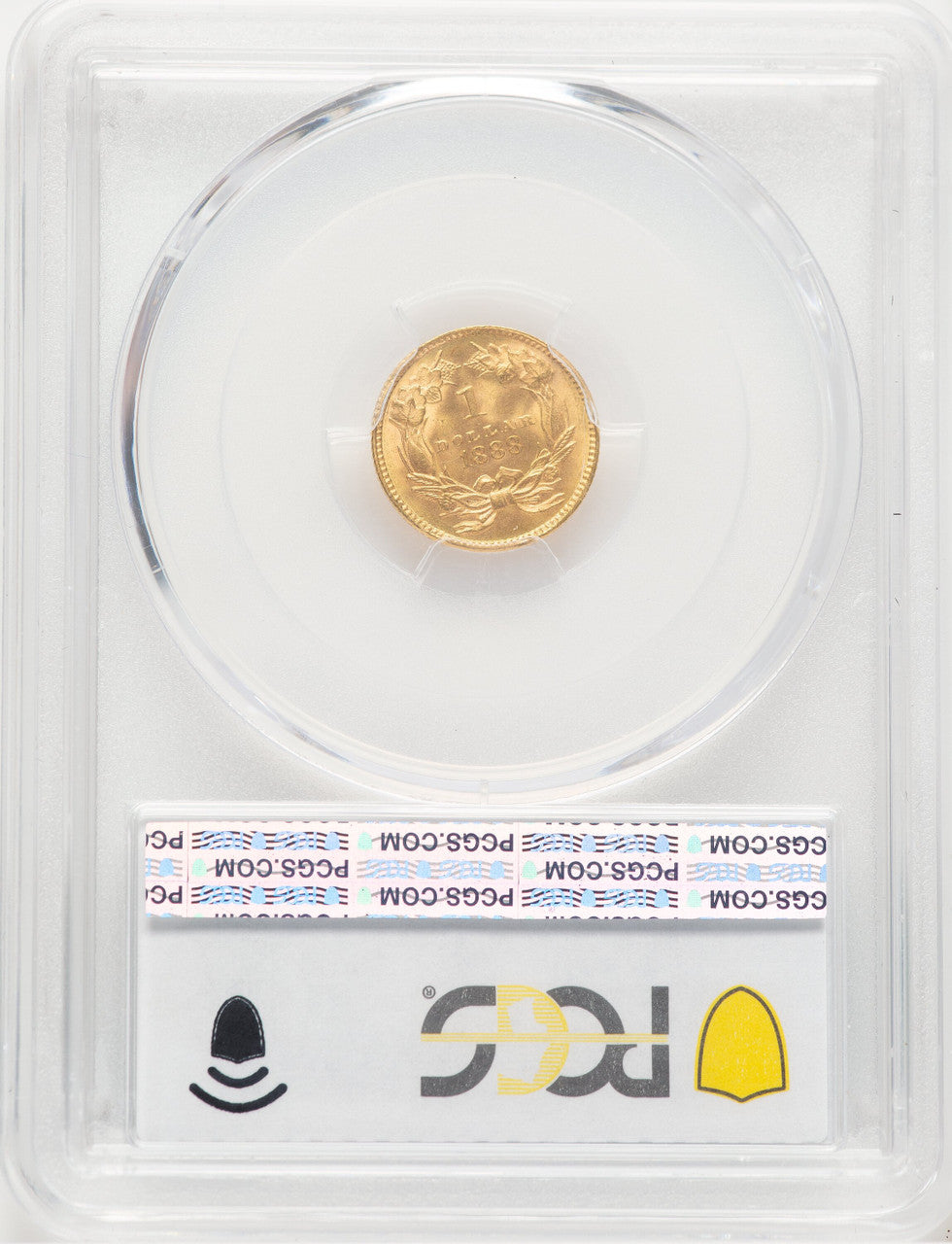 1888 G$1 CAC Gold Dollar PCGS MS66