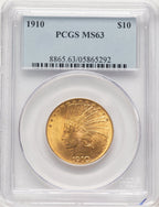 1910 $10 Indian Eagle PCGS MS63 (779247057)