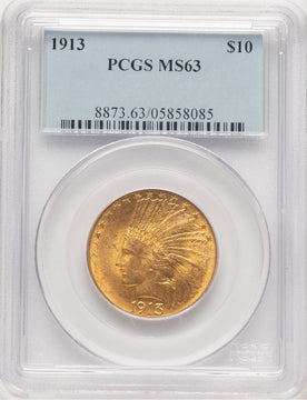 1913 $10 Indian Eagle PCGS MS63 (779247058)