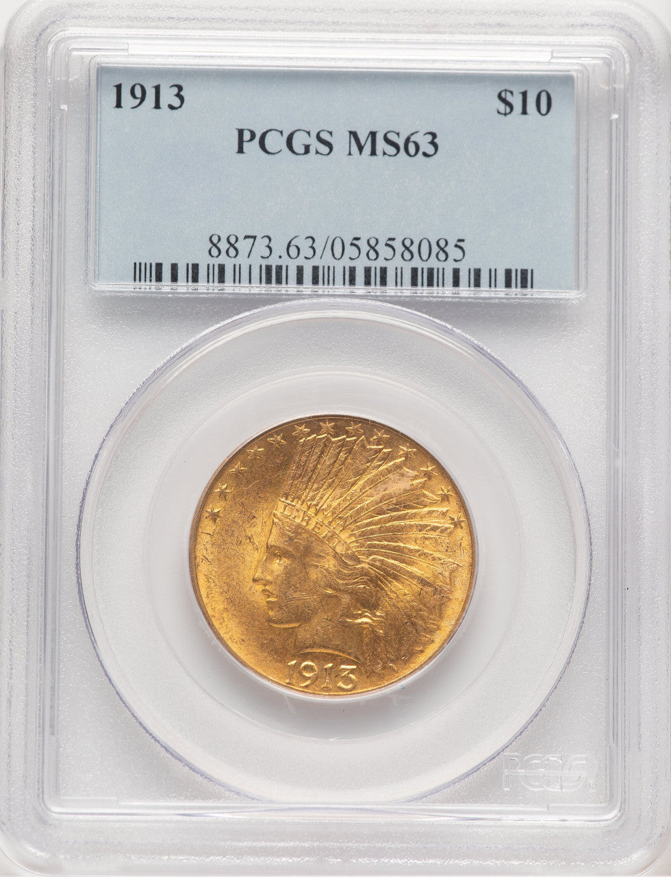 1913 $10 Indian Eagle PCGS MS63 (779247058)